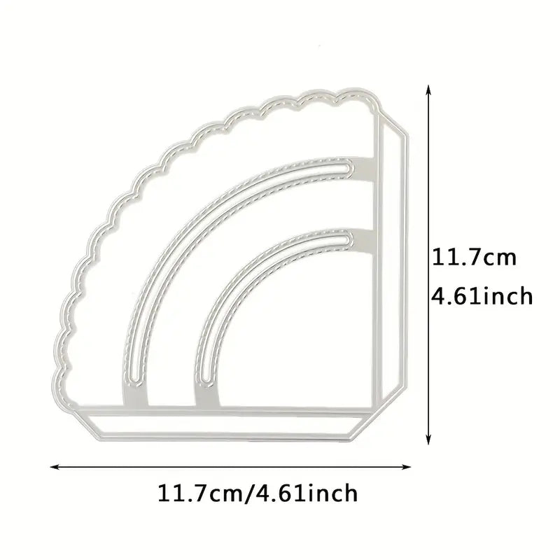 Little Miss Stitched Slot Corner Pocket Die