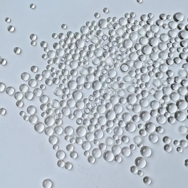 Mixed half bubble beads