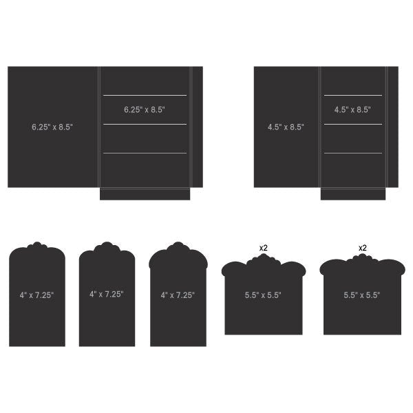 Pockets and Flipfold Inserts – Size F WHITE