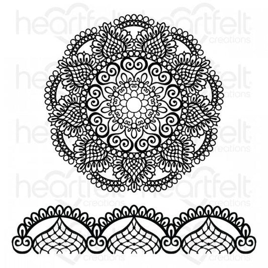 Elegant Mosaics Cling Stamp Set and Die COMBO
