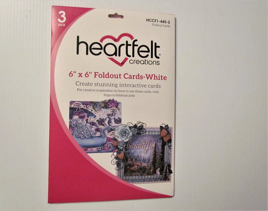 6" x 6" Fold out cards