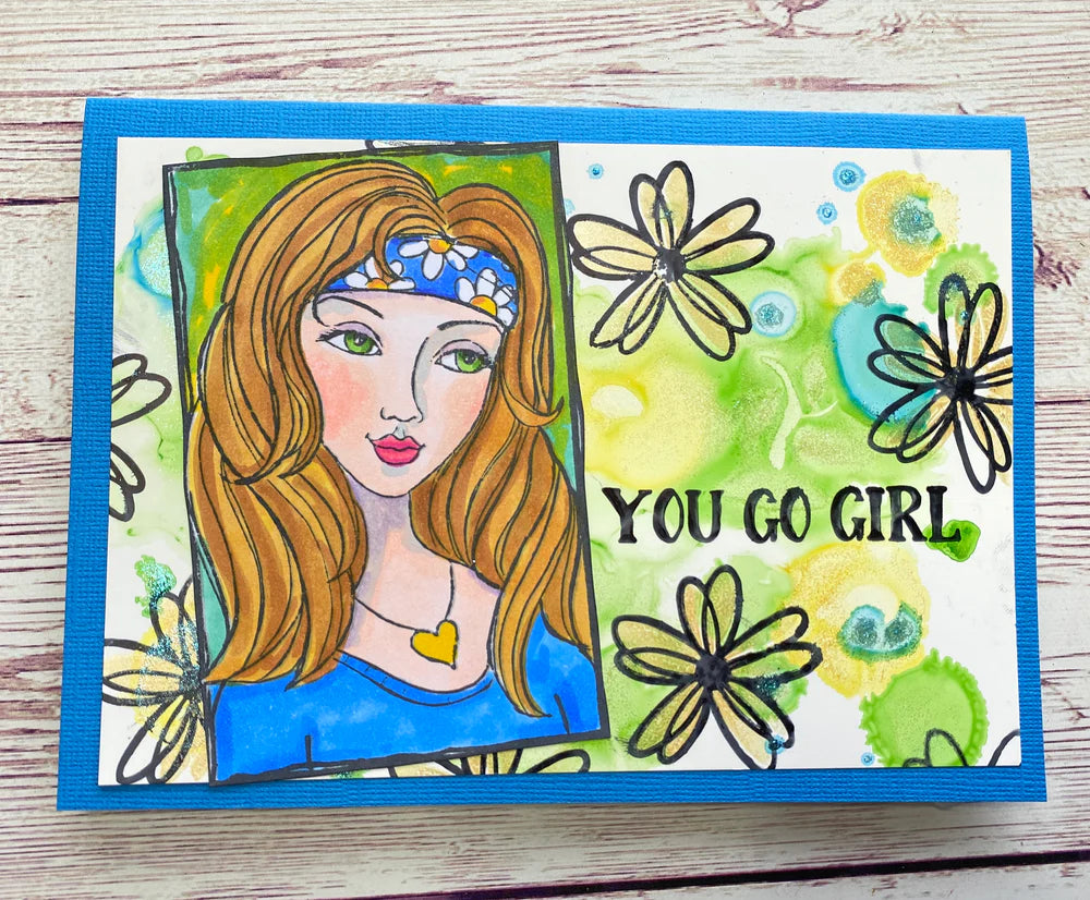 Stamp Set - You Go Girl Portrait - 3pc