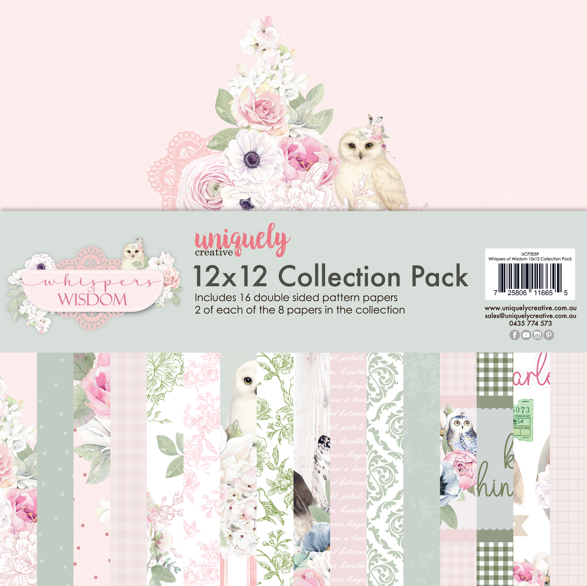 Whisper Wisdom 12x12 collection pack