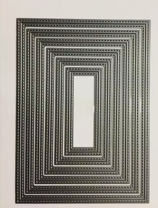 surprise creations nesting dies - single stitched rectangle