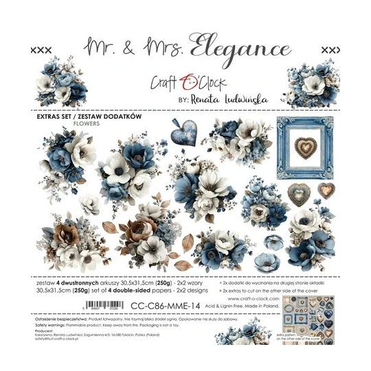 MR. & MRS. Elegance - Flower Extra's to Cut set - Craft O'Clock