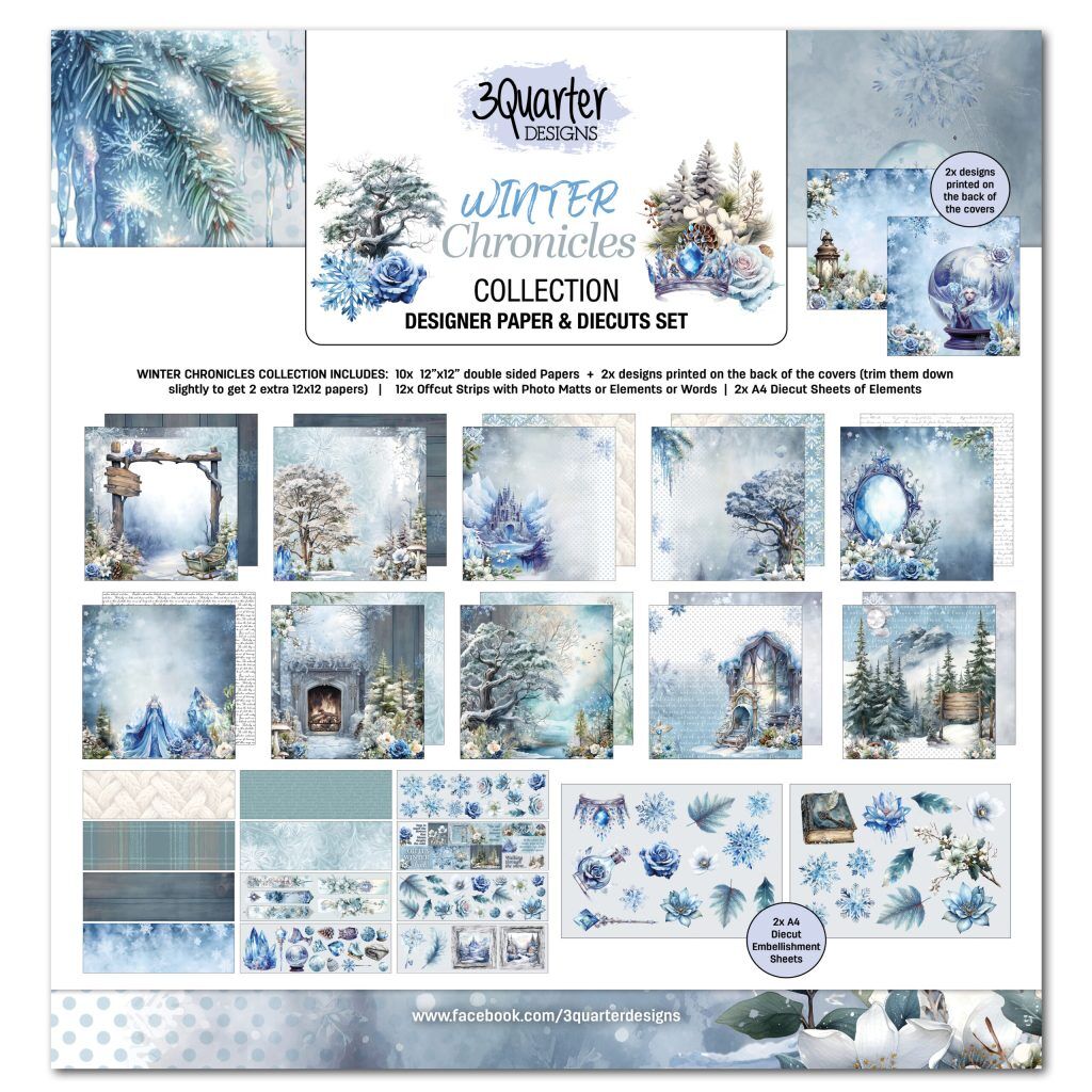 3Quarter Designs - Winter Chronicles - 12x12 Pack
