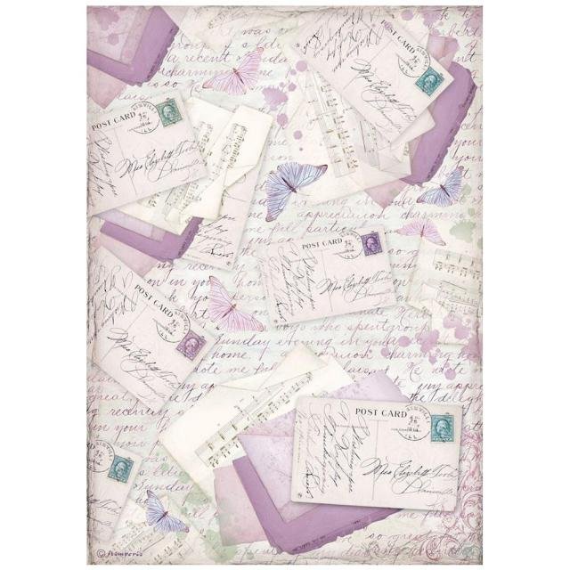 Stamperia - Provence - A4 Rice Paper - Letters -