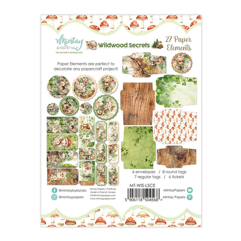 Mintay Wildwood Secrets 27 Paper Elements