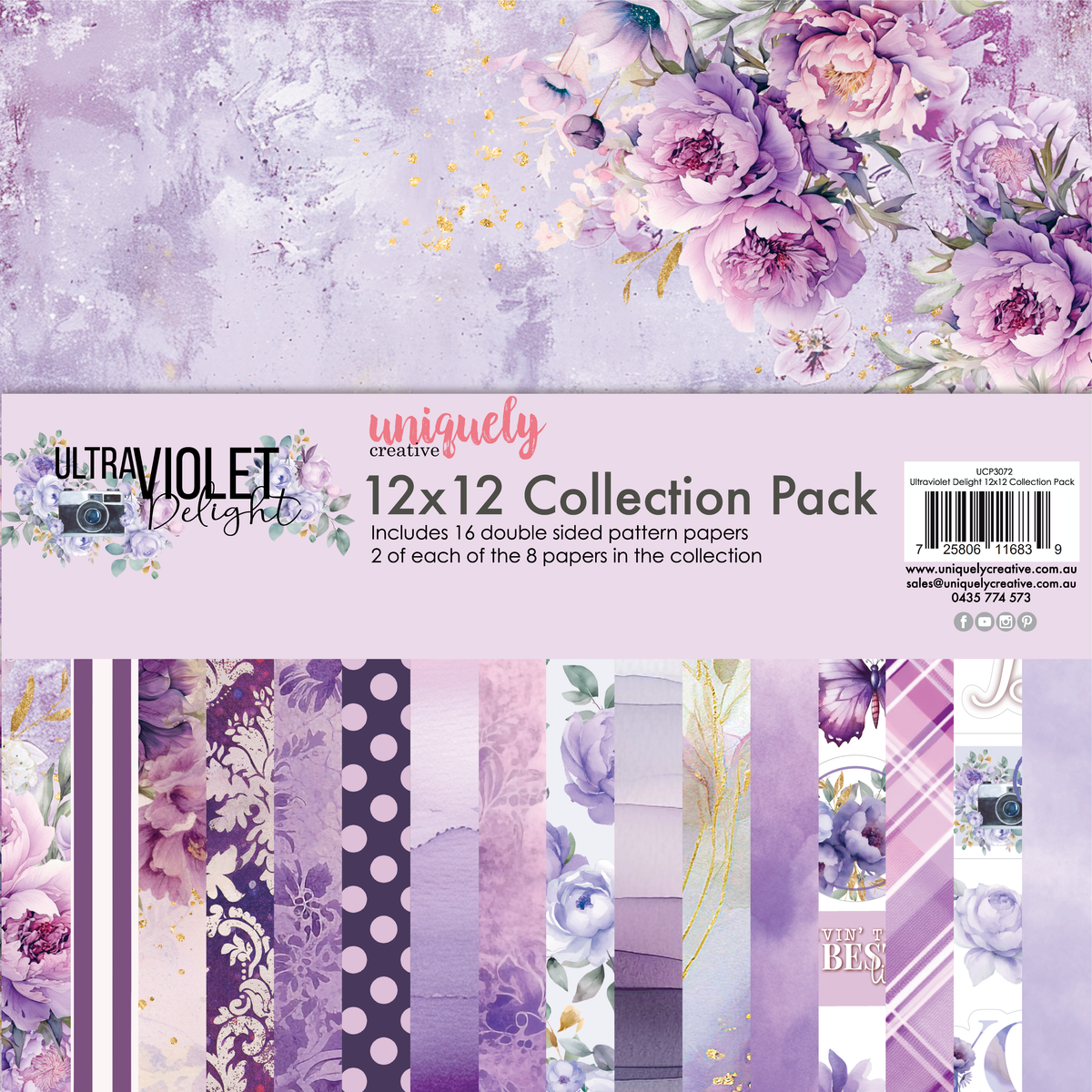 Ultraviolet delight 12x12 collection pack