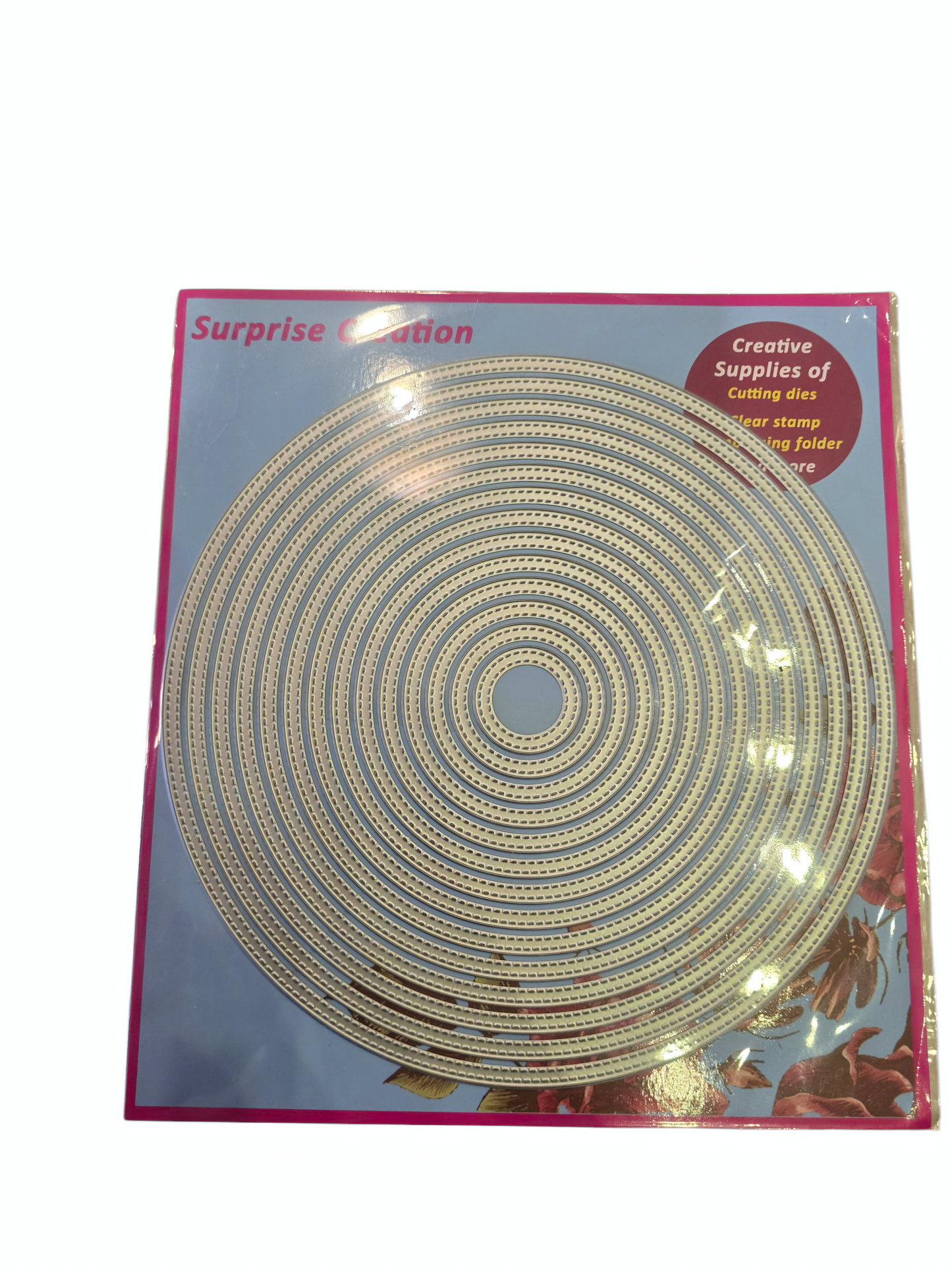 surprise creations nesting dies - double stitched circle