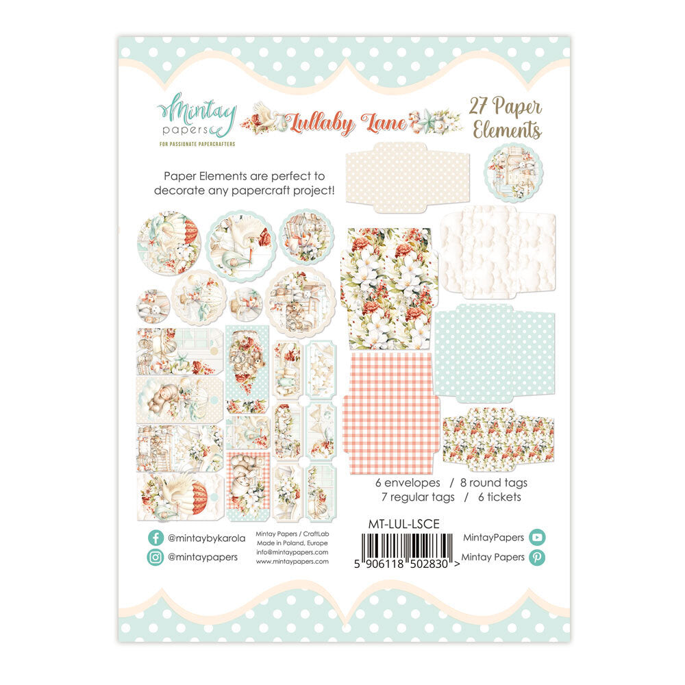 Mintay Lullaby Lane 27 Paper Elements