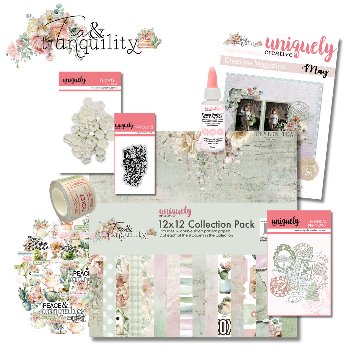 Tea & Tranquility creative kit