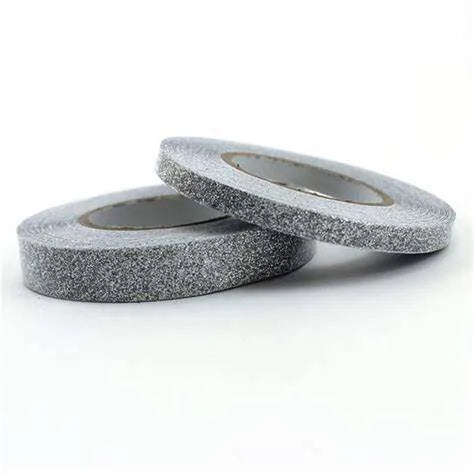 Papercraft Glitter Tape Pk2 Silver