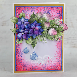 Winter Wreath Accents Cling Stamp Set And Die COMBO
