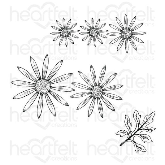 Wild Aster Cling Stamp Set