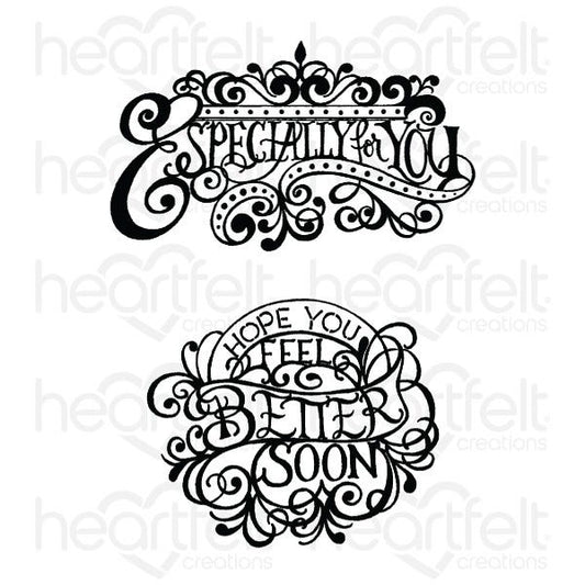 Elegant Especially for You Cling Stamp Set and Die COMBO