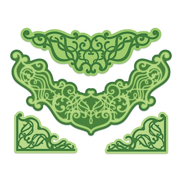 Swirly Accent Spray Die