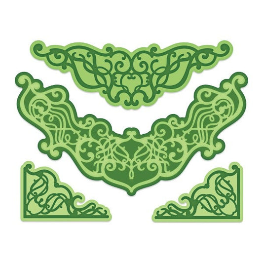 Swirly Accent Spray Die