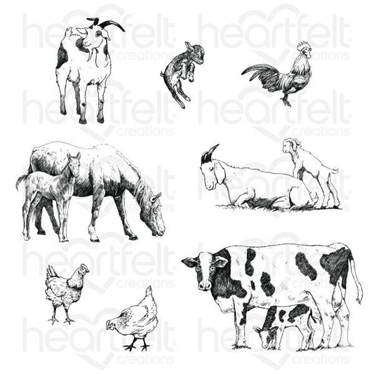 Happy Meadows Cling Stamp Set