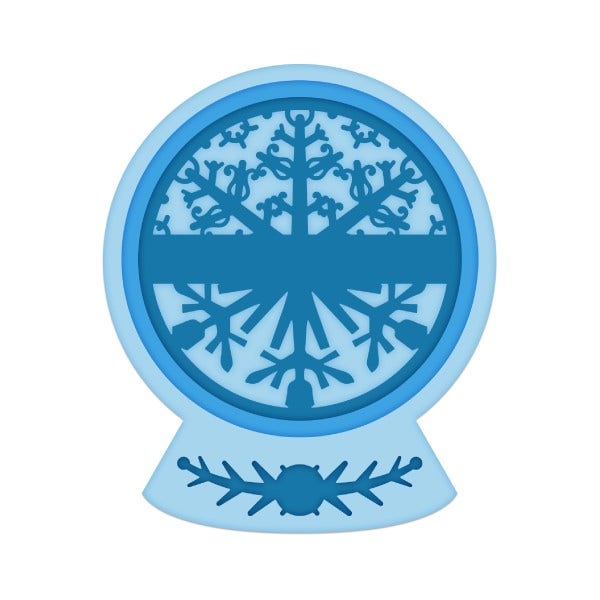 Festive Snowglobe Die