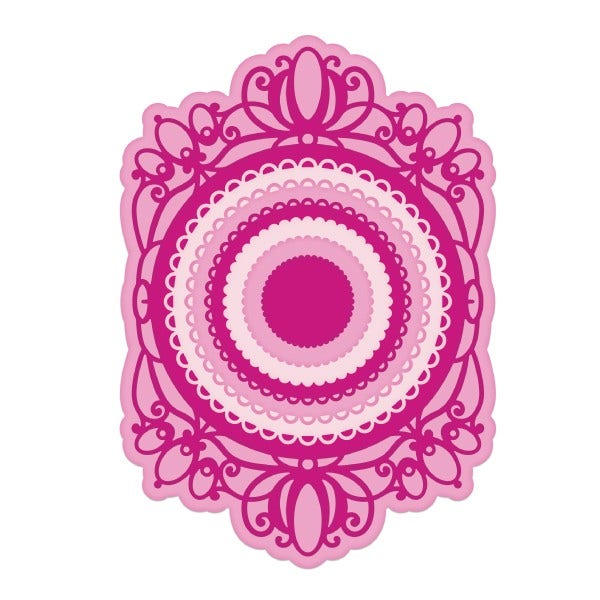 Decorative Circle Frames Die