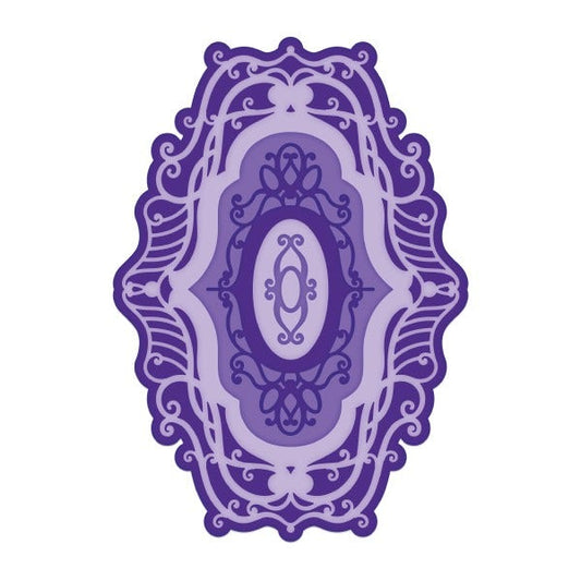 Elaborate Oval Frames Die