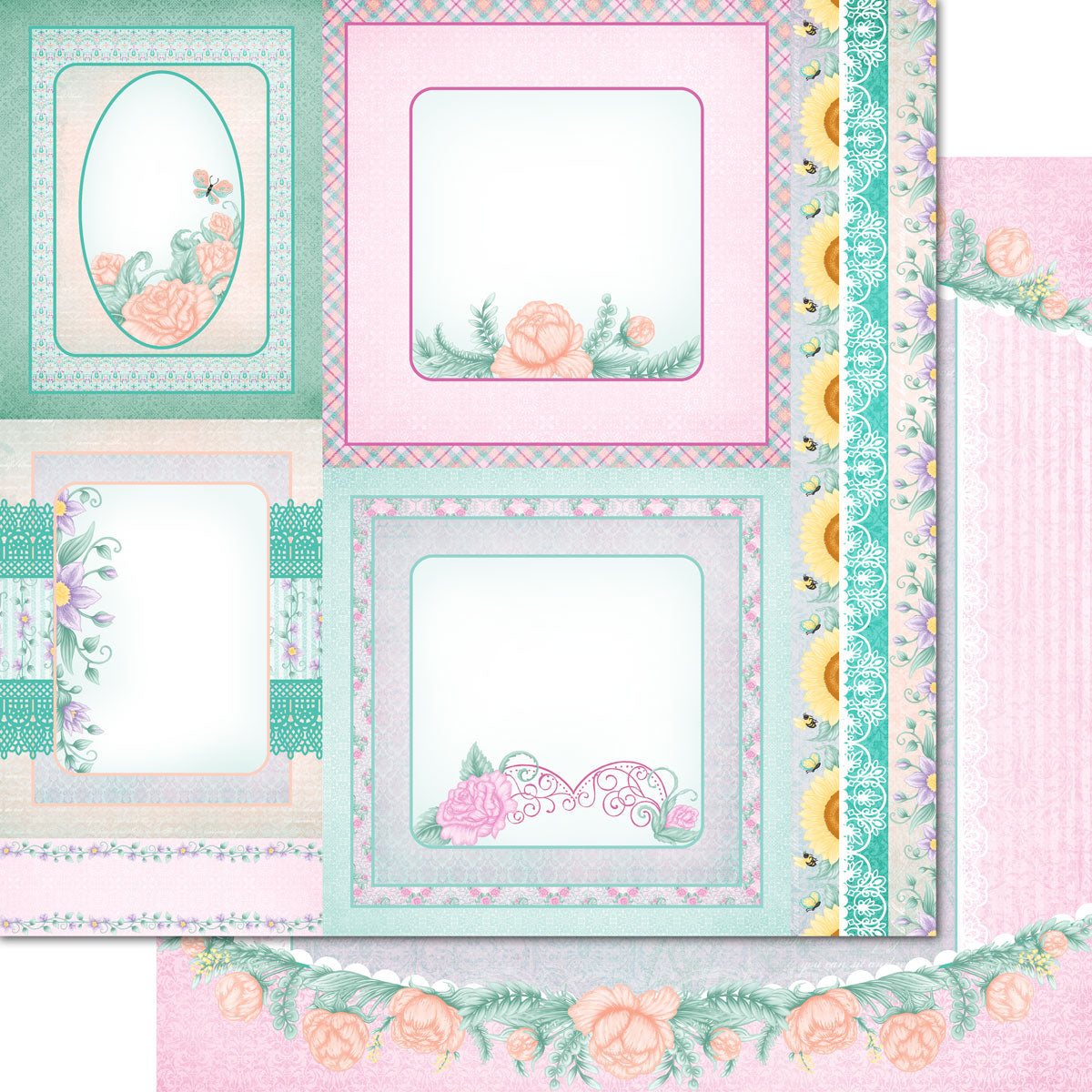 Floral Banners Paper Collection