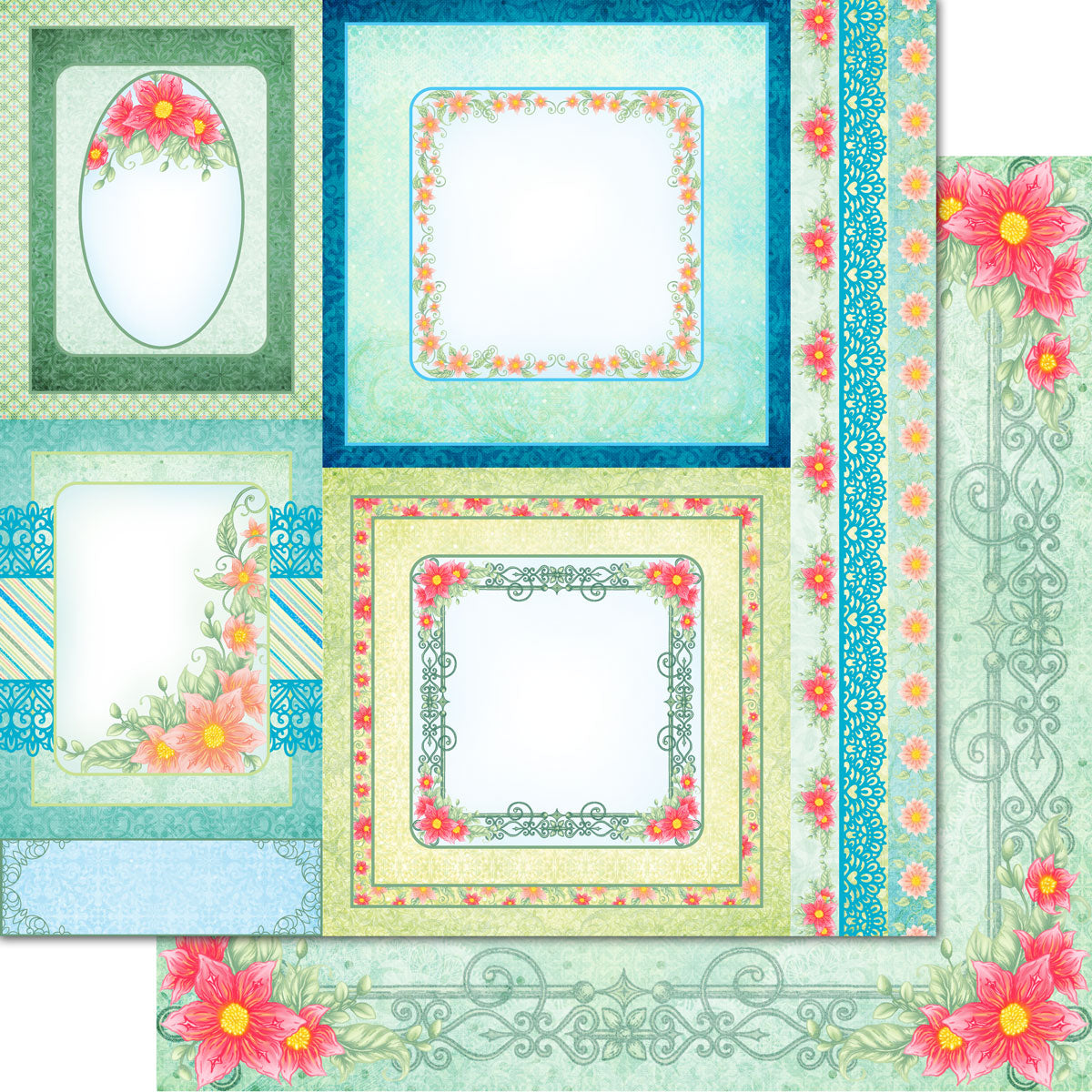 Floral Frames Paper Collection