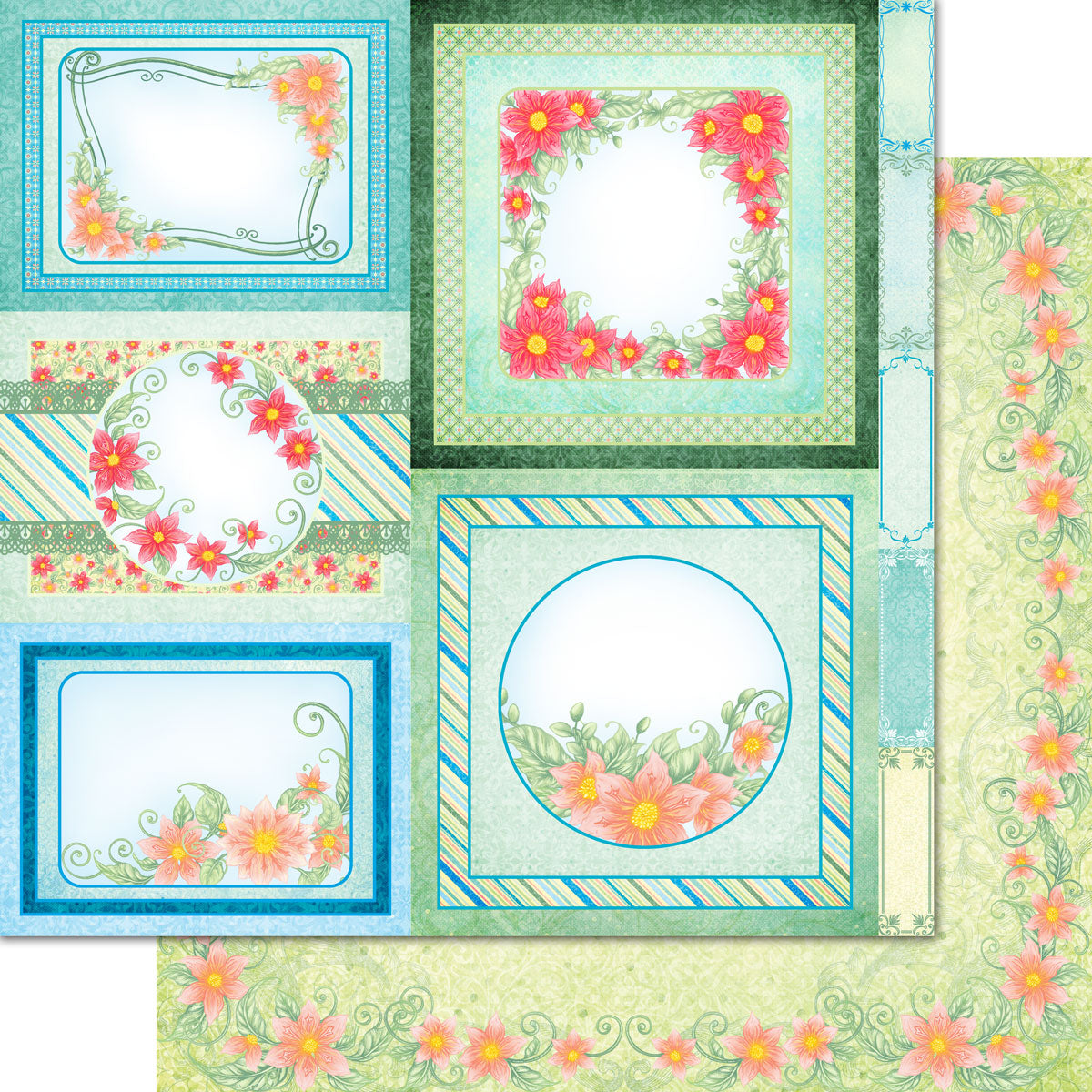 Floral Frames Paper Collection