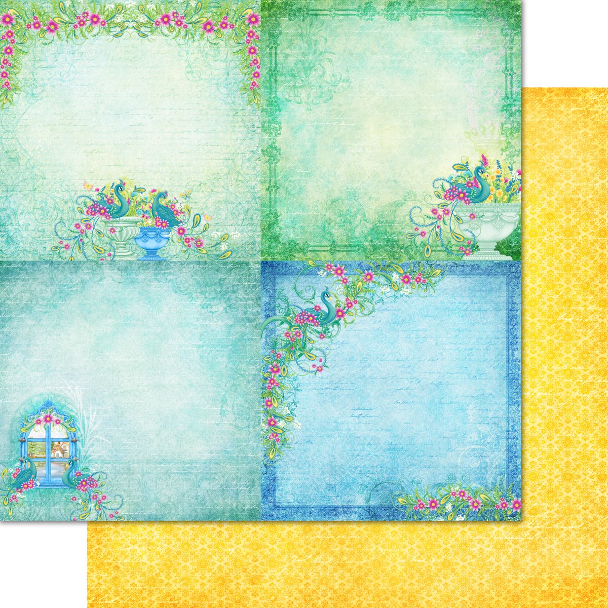 Ornate Peacock Paper Collection