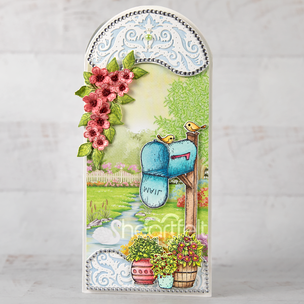 Cottage Summer 'scapes Cling Stamp Set And Die COMBO