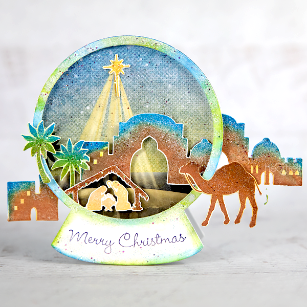 Starry Night Winterscapes Cling Stamp Set And Die COMBO