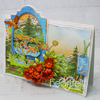 Create a 'scape Nature Cling Stamp Set And Die COMBO