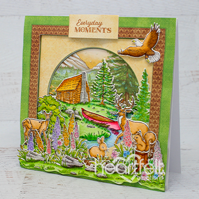 Create a 'scape Nature Cling Stamp Set And Die COMBO