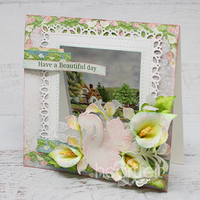 Swan Lake Cling Stamp Set and Die COMBO