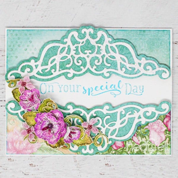 Swirly Accent Spray Die