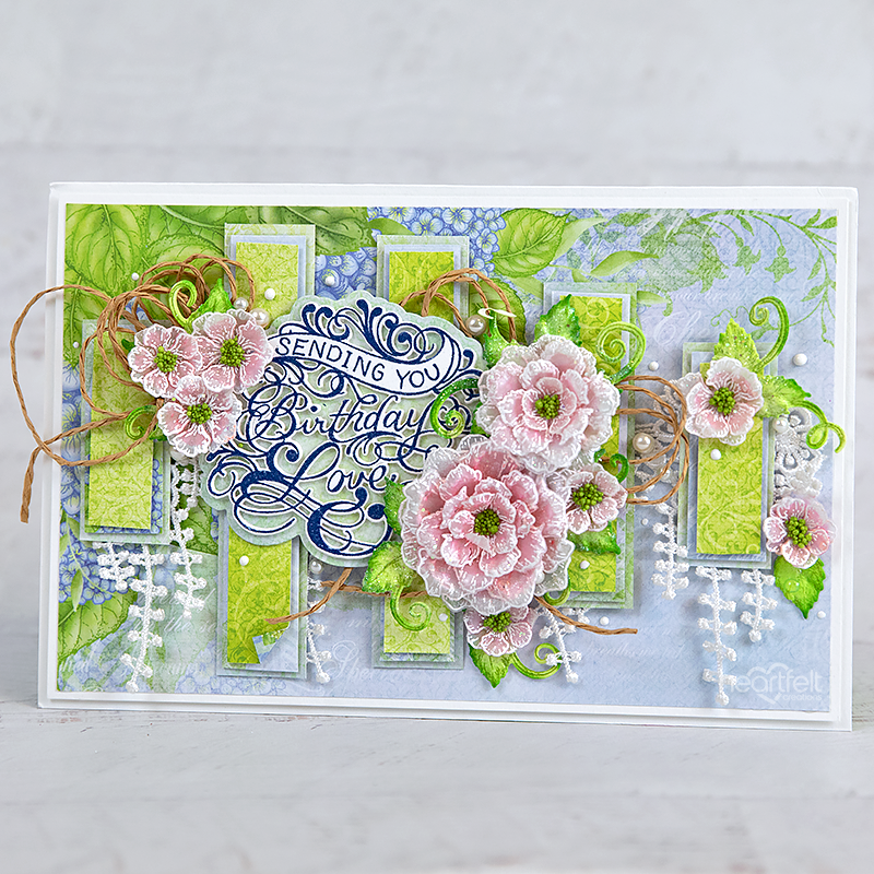 Ornate Just for You Cling Stamp Set And Die COMBO