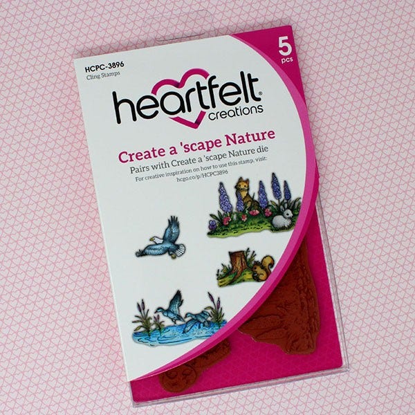 Create a 'scape Nature Cling Stamp Set And Die COMBO