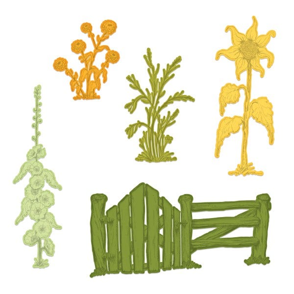 Barnyard Accents Cling Stamp Set and Die COMBO
