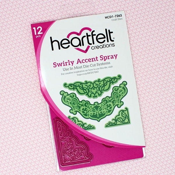 Swirly Accent Spray Die