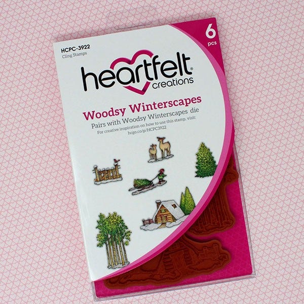 Woodsy Winterscapes Cling Stamp Set and Die COMBO