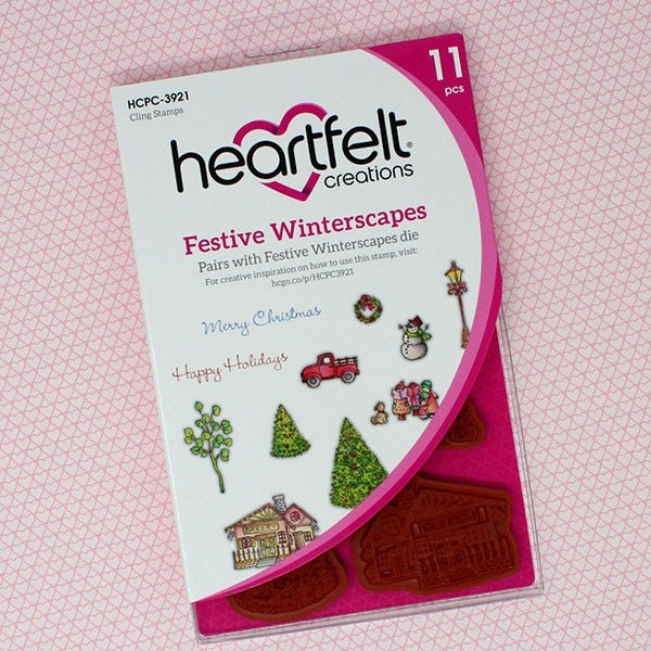 Festive Winterscapes Cling Stamp Set And Die COMBO