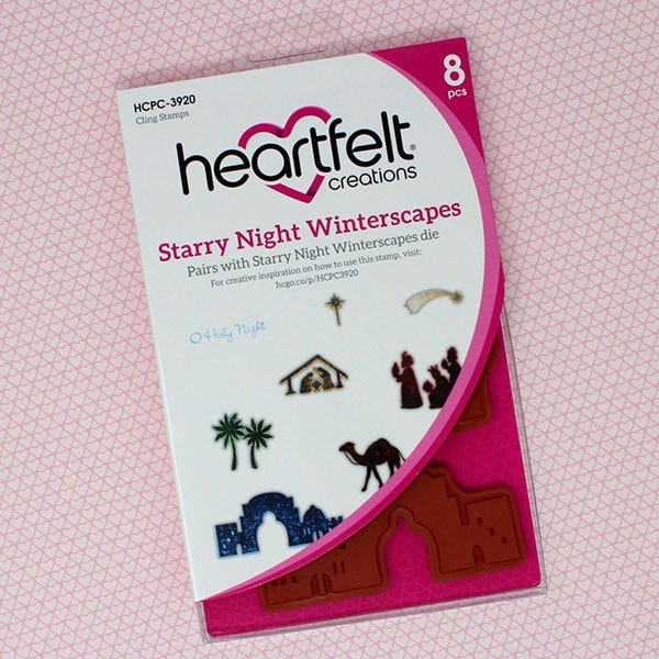 Starry Night Winterscapes Cling Stamp Set And Die COMBO