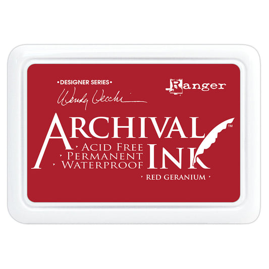 Archival Ink Pad - Red Geranium (Wendy Vecchi)
