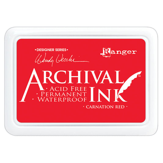 Archival Ink Pad - Carnation Red (Wendy Vecchi)