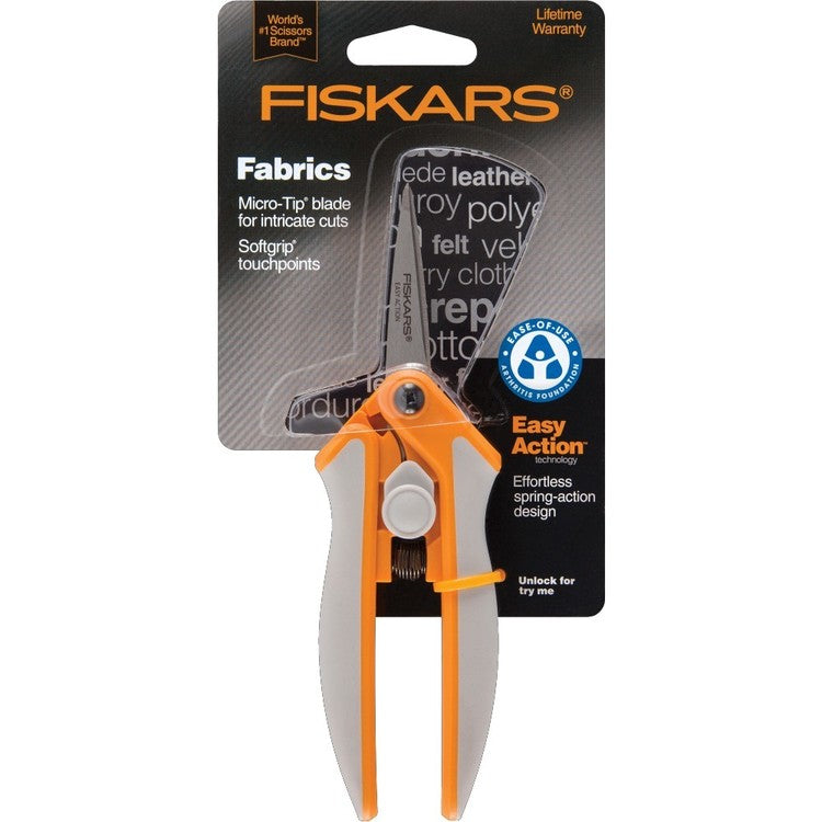 Easy Act Micro-Tip Scissors Orange & Grey