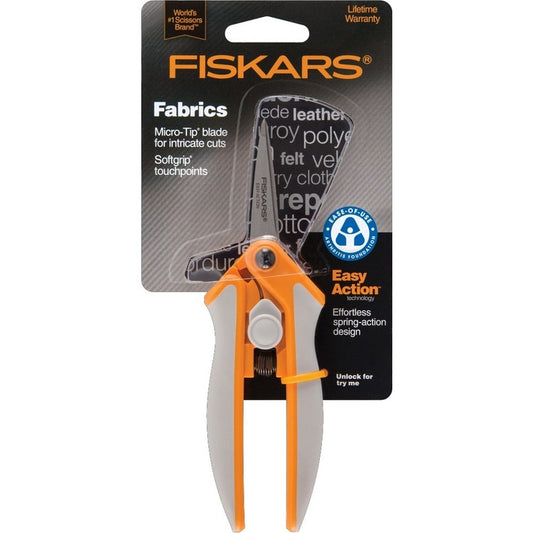 Easy Act Micro-Tip Scissors Orange & Grey