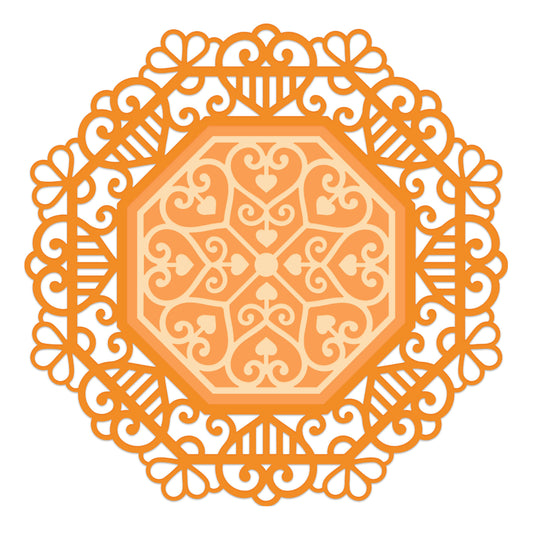 Elegant Hearts Centerpiece Die