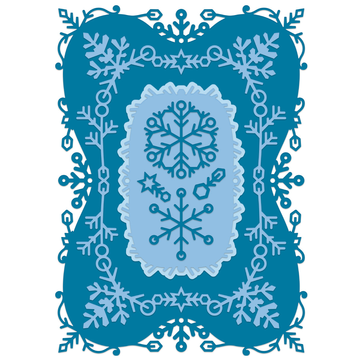 Holiday Snowflake Frame Die