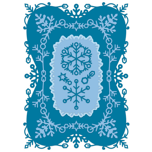Holiday Snowflake Frame Die